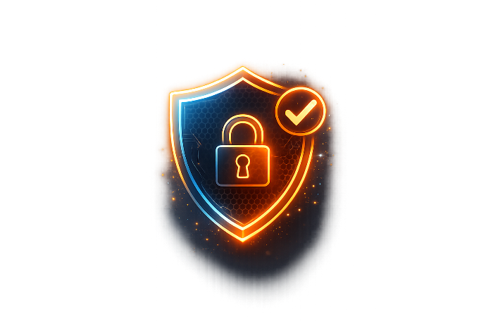 Icono de seguridad y protección de sistemas empresariales