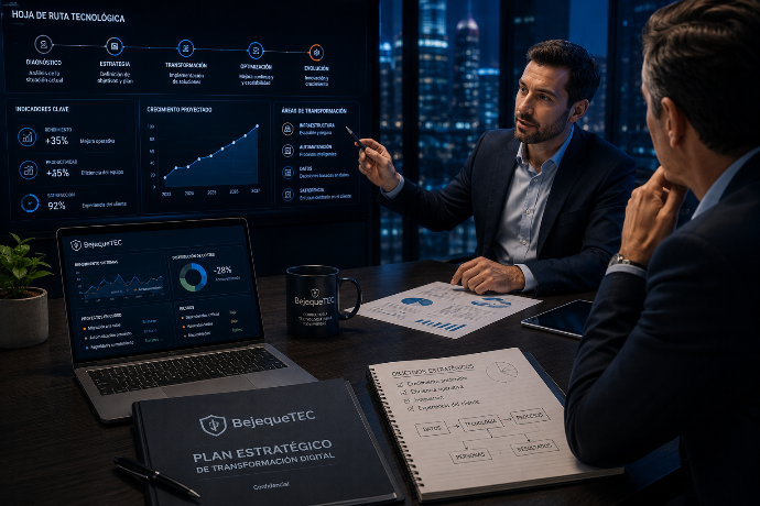 Consultoría tecnológica empresarial y planificación estratégica de transformación digital