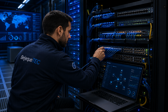     Infraestructura tecnológica y monitorización avanzada en entornos corporativos