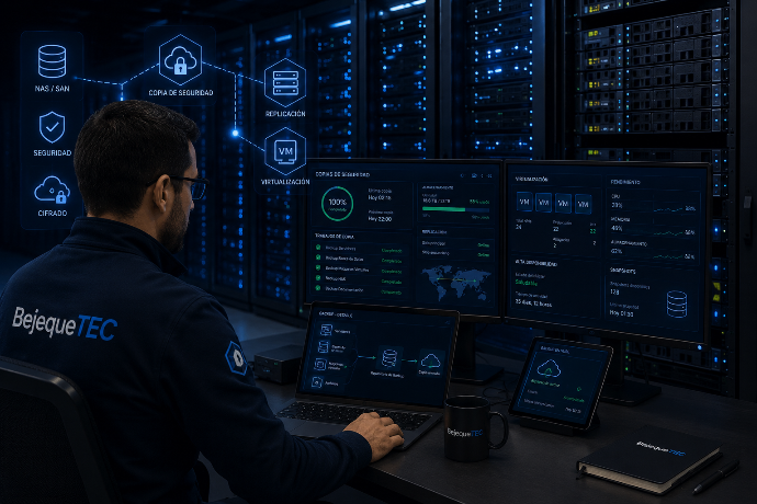     Soluciones de almacenamiento, virtualización y copias de seguridad empresariales