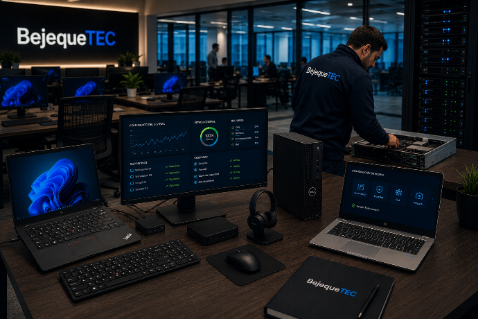     Infraestructura tecnológica empresarial con servidores, monitorización y soporte IT especializado de BejequeTEC